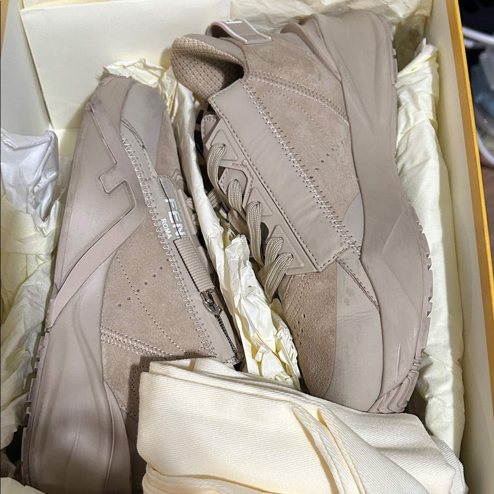 Fendi Beige Sneakers